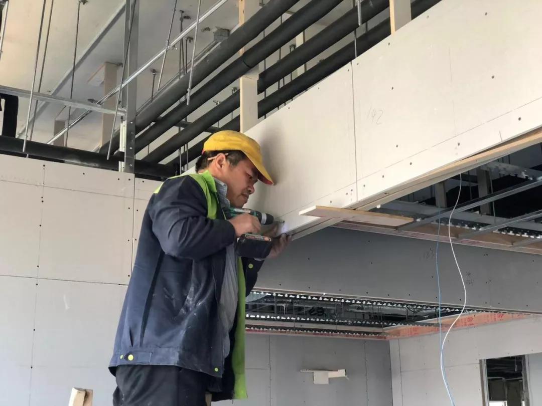 Teamworking共享办公室现场施工图